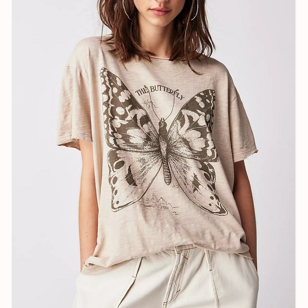 ISO Free People butterfly t shirt